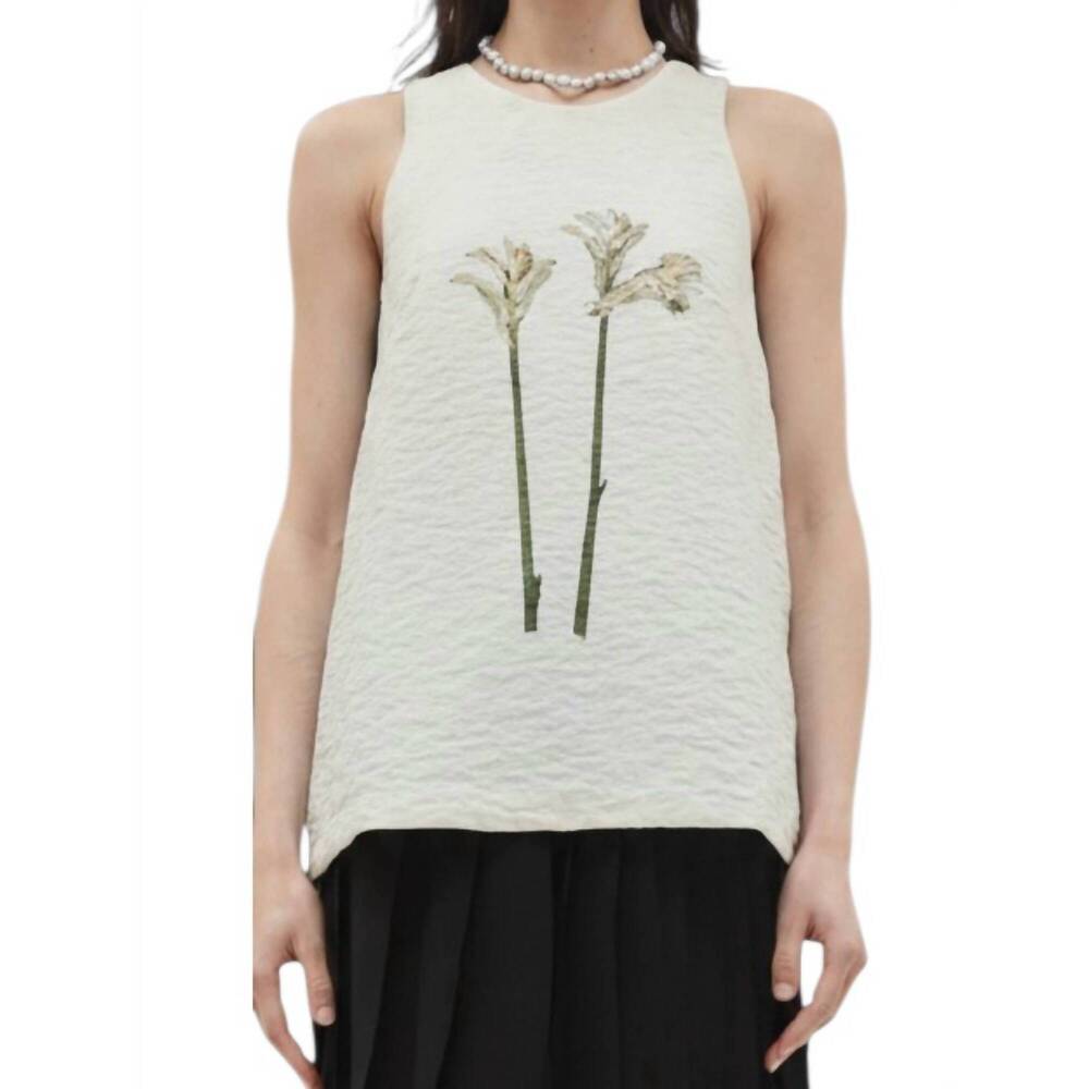 NEW CHRISTIAN WIJNANTS tattia tank top in vanilla